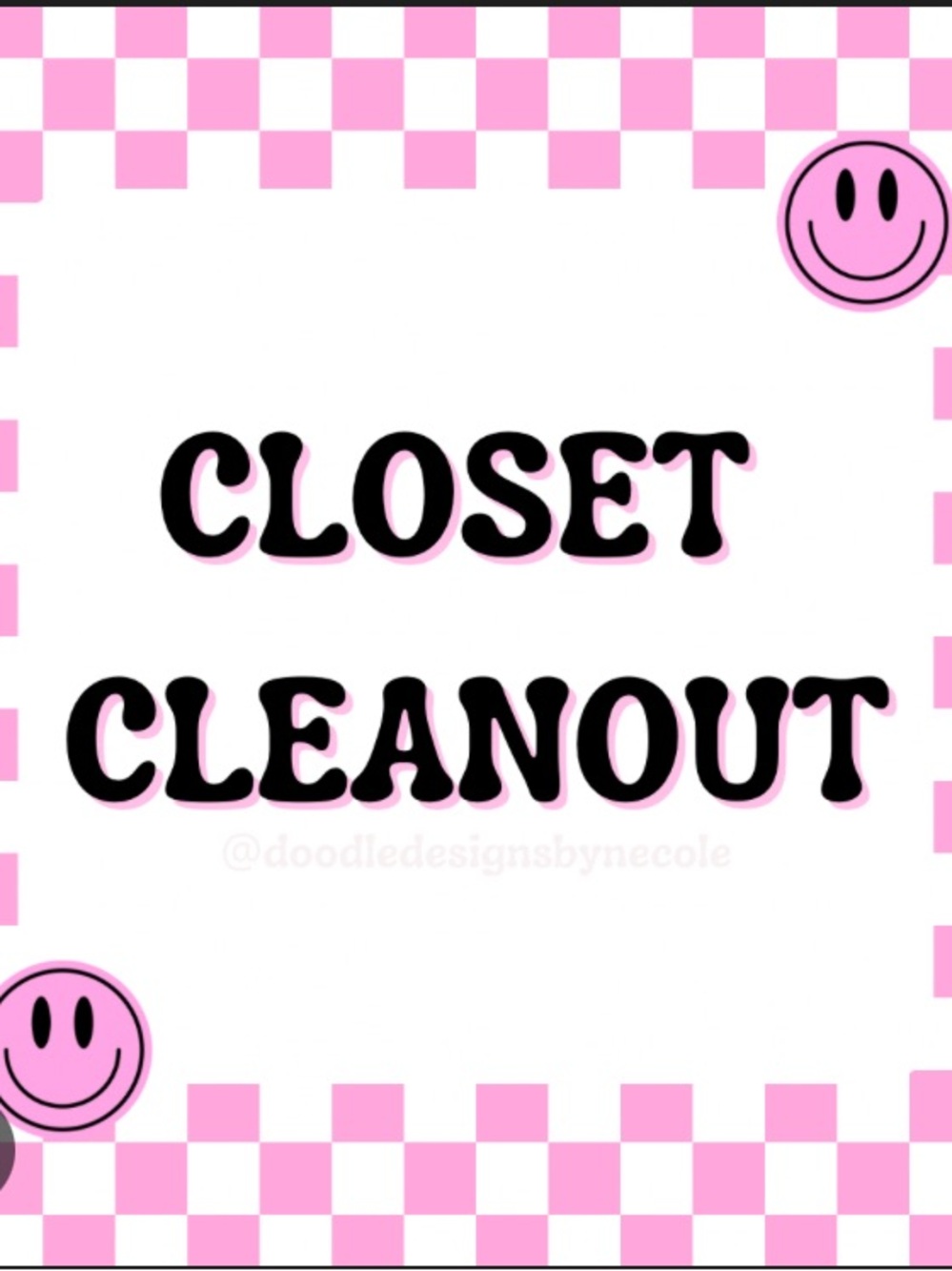 Closet clean out